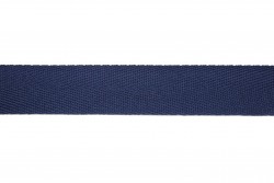 Κορδέλα φακαρόλα βαμβακερή σε μπλε σκούρο χρώμα 25mm