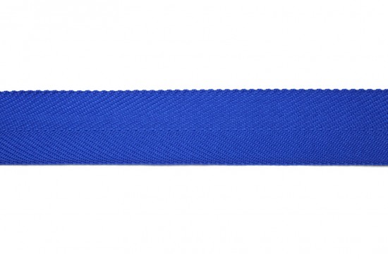Κορδέλα φακαρόλα βαμβακερή σε μπλε χρώμα 25mm