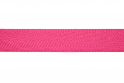 Κορδέλα φακαρόλα βαμβακερή σε ροζ φουξ χρώμα 25mm