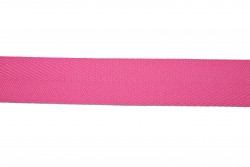 Κορδέλα φακαρόλα βαμβακερή σε ροζ χρώμα 25mm