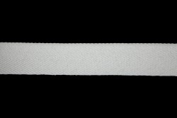 Κορδέλα φακαρόλα βαμβακερή σε λευκό χρώμα 25mm