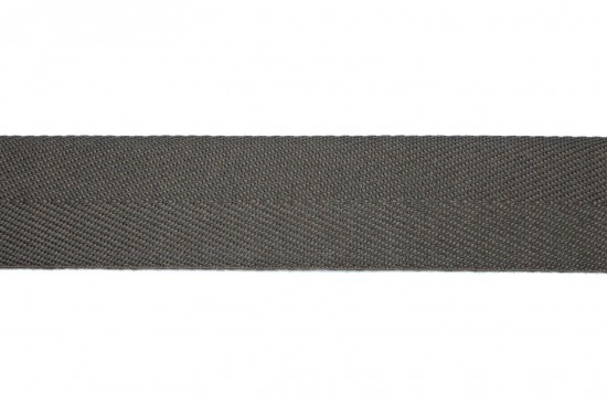 Κορδέλα φακαρόλα βαμβακερή σε γκρι ανθρακί χρώμα 30mm