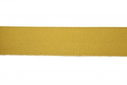 Κορδέλα φακαρόλα βαμβακερή σε κίτρινο μουσταρδί χρώμα 30mm