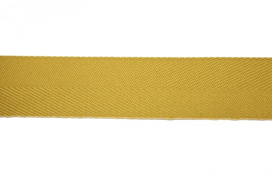 Κορδέλα φακαρόλα βαμβακερή σε κίτρινο μουσταρδί χρώμα 30mm