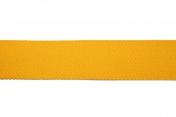 Κορδέλα φακαρόλα βαμβακερή σε κίτρινο χρώμα 30mm