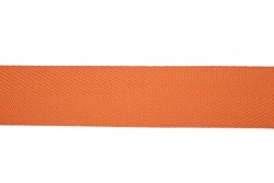Κορδέλα φακαρόλα βαμβακερή σε πορτοκαλί χρώμα 30mm