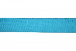 Κορδέλα φακαρόλα βαμβακερή σε μπλε θαλασσί χρώμα 30mm
