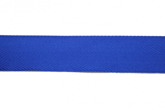 Κορδέλα φακαρόλα βαμβακερή σε μπλε χρώμα 30mm
