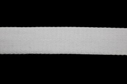 Κορδέλα φακαρόλα βαμβακερή σε λευκό χρώμα 30mm