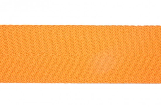 Κορδέλα φακαρόλα βαμβακερή σε πορτοκαλί χρώμα 30mm