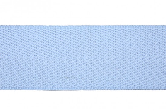 Κορδέλα φακαρόλα βαμβακερή σε μπλε θαλασσί χρώμα 30mm