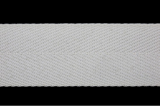 Κορδέλα φακαρόλα βαμβακερή σε λευκό χρώμα 30mm