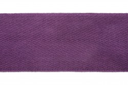 Κορδέλα φακαρόλα βαμβακερή σε μοβ χρώμα 35mm