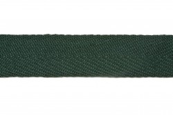 Κορδέλα φακαρόλα βαμβακερή σε πράσινο σκούρο χρώμα 20mm