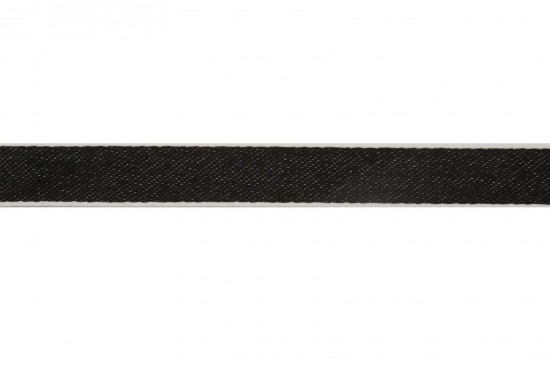 Κορδέλα φακαρόλα βαμβακερή σε λευκό και μαύρο χρώμα 6mm