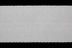 Κορδέλα φακαρόλα βαμβακερή σε λευκό χρώμα 50mm