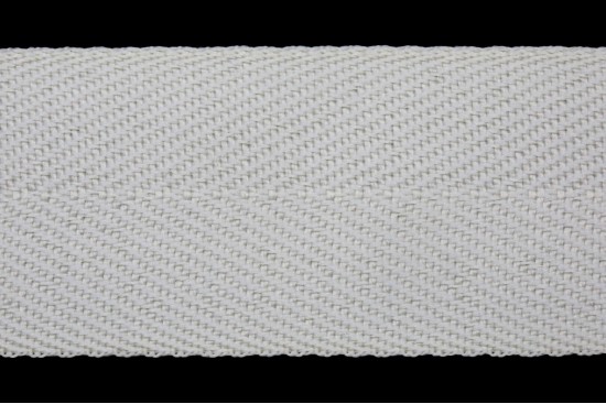Κορδέλα φακαρόλα βαμβακερή σε λευκό χρώμα 50mm