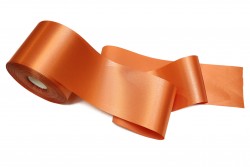 Κορδέλα σατέν πορτοκαλί 100mm