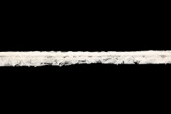 Κορδόνι με πατούρα δαντέλα σε λευκό 10mm 