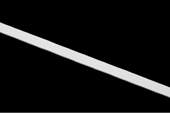 Λάστιχο πλακέ σε λευκό χρώμα 4mm
