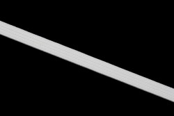 Λάστιχο πλακέ σε λευκό χρώμα 8mm