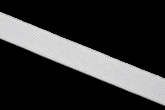 Λάστιχο πλακέ σε λευκό χρώμα 15mm