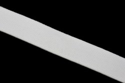 Λάστιχο πλακέ σε λευκό χρώμα 20mm