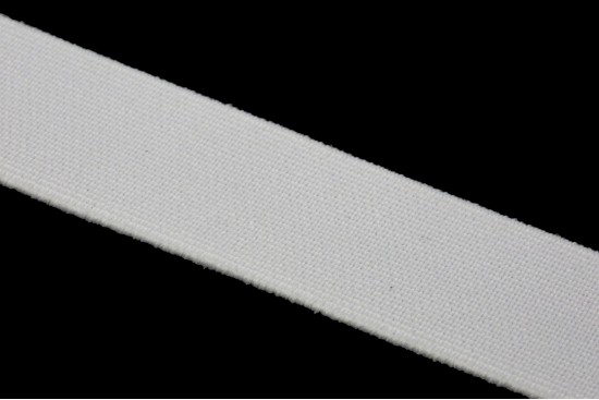 Λάστιχο πλακέ σε λευκό χρώμα 30mm
