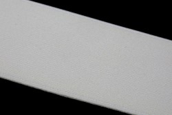 Λάστιχο πλακέ σε λευκό χρώμα 100mm