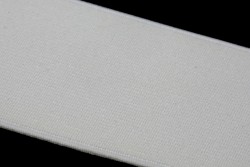 Λάστιχο πλακέ σε λευκό χρώμα 140mm