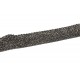 Λάστιχο τρυπιτό μαύρο με ασημοκλωστή 65mm