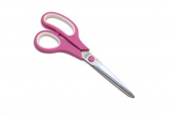 Sewing scissors metallic with handle in pink color 210Χ85mm