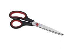 Sewing scissors metallic with handle in black color 230mm