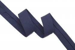 Ρέλι λοξό βαμβακερό σε σκούρο μπλε χρώμα 20mm