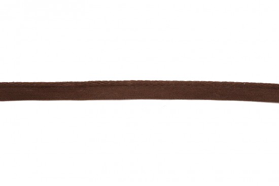 Ρέλι με πατούρα σε σκούρο καφέ χρώμα 12mm