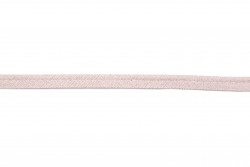 Ρέλι με πατούρα σε λευκό και μεταλλικό ροζ χρώμα 12mm