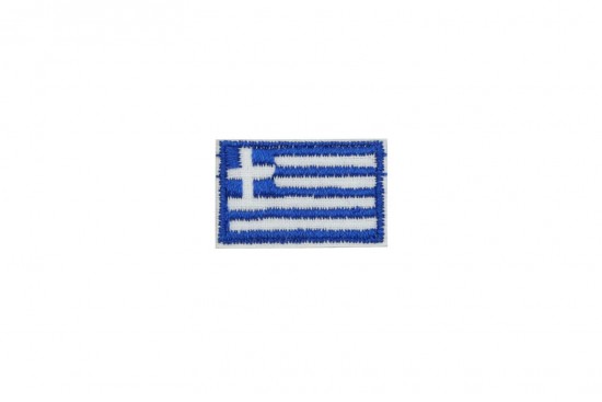 Θερμοκολλητικό μοτίφ Ελληνική σημαία 27Χ18mm