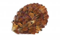 Ραφτό μοτίφ φτερό σε ζεστά γήινα χρώματα 118Χ100mm