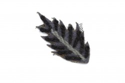 Θερμοκολλητικό φτερό σε γκρι και μαύρο χρώμα 60Χ30mm