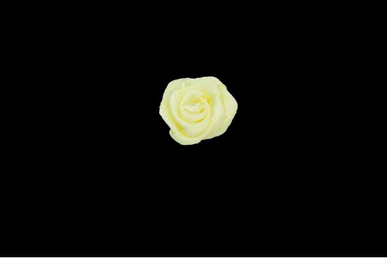 Ραφτό μοτίφ άνθος κίτρινο τριαντάφυλλο διαμέτρου 18mm