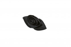 Ραφτό μοτίφ άνθος μαύρο τριαντάφυλλο 33Χ18mm