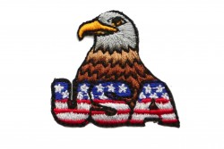 Θερμοκολλητικό μοτίφ αετός με γράμματα USA 35Χ30mm