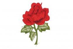 Ραφτό μοτίφ τριαντάφυλλο διαστάσεων 140Χ100mm
