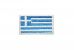 Μοτίφ θερμοκολλητικό Ελληνική σημαία 32Χ58mm
