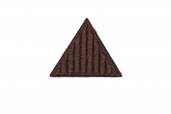 Θερμοκολλητικό μοτίφ τρίγωνο σκούρο καφέ 35X25mm