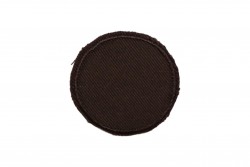 Θερμοκολλητικό μοτίφ κύκλος σκούρο καφέ 35mm