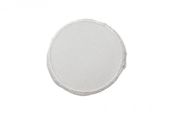 Θερμοκολλητικό μοτίφ κύκλος λευκό 35mm