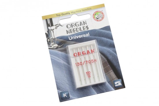 Βελόνες ραπτομηχανής Organ Needles 100/16, περιλαμβάνει 5 τεμάχια