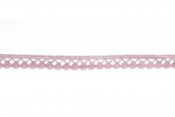 Δαντέλα βαμβακερή σε ροζ 22mm