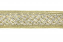 Δαντέλα σε χρυσό και ασημί μεταλλικό 50mm
